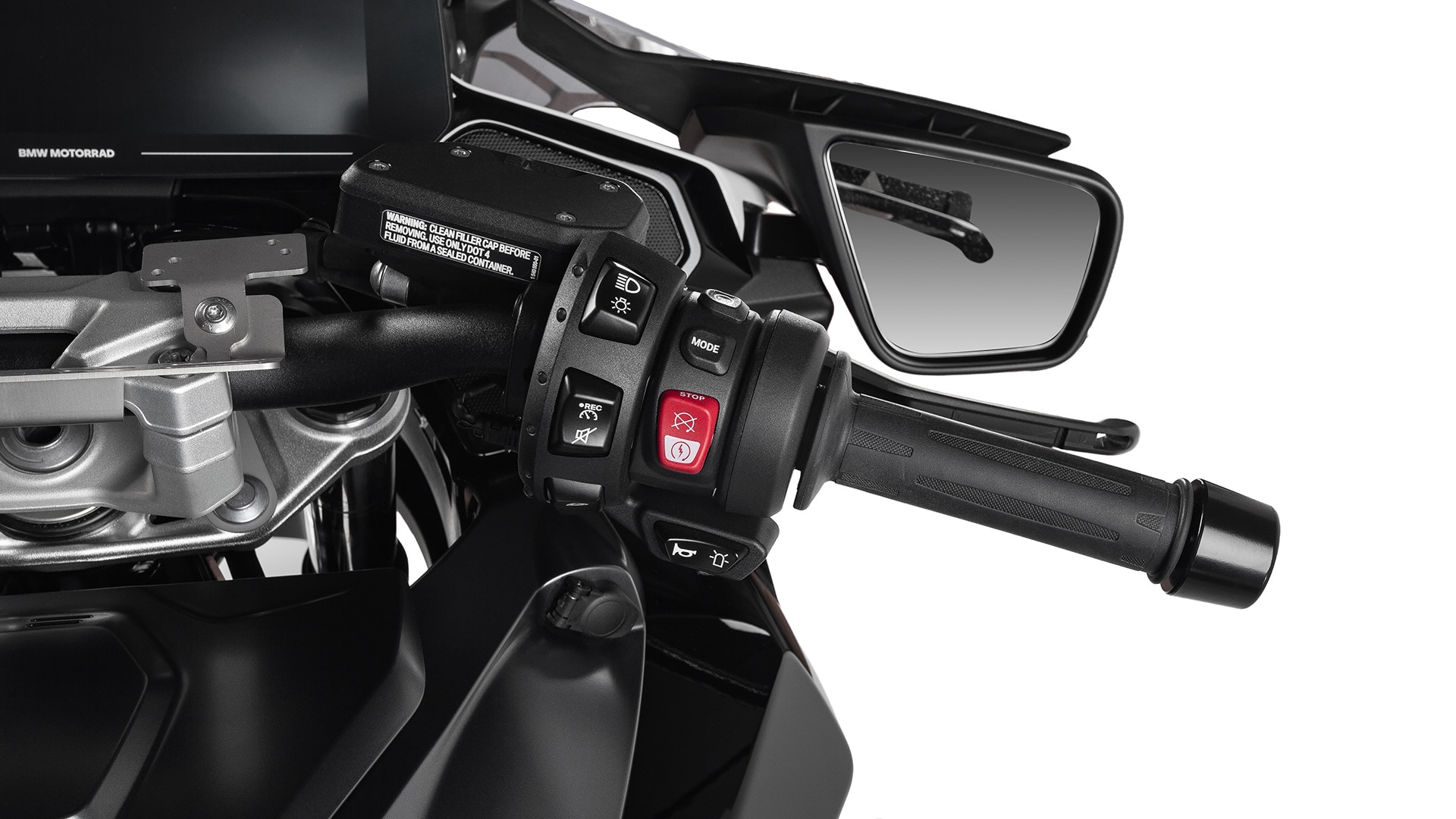 The image shows the LED lights of the BMW R 1300 RT-P