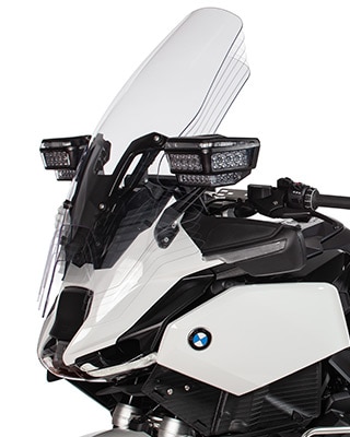 Image excerpt shows adjustable windscreen